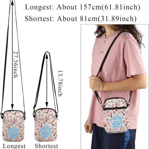 Adjustable Crossbody Bag for Cruises - Lightweight and Versatile Travel Purse - Picture 6 of 7